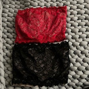 lace bandeau tops